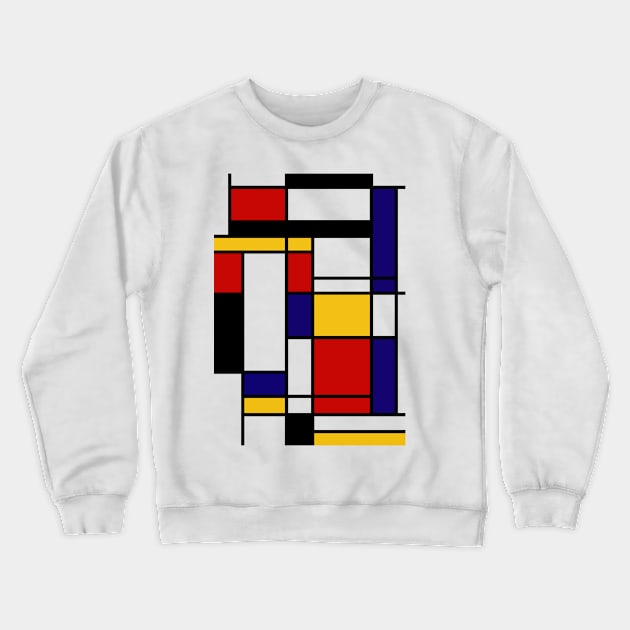 Mondrian Crewneck Sweatshirt by Dojaja